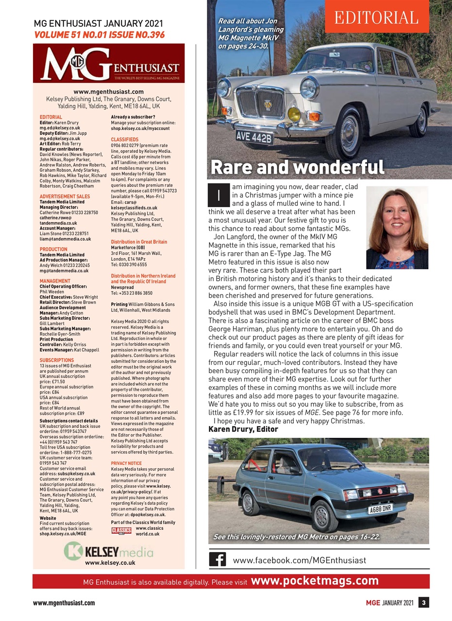 MG Enthusiast Preview Pages