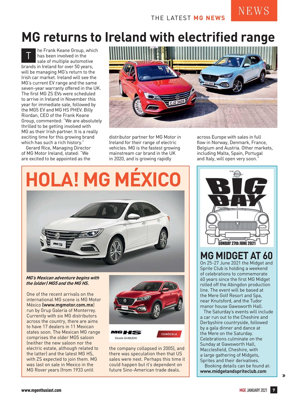 MG Enthusiast Preview Pages