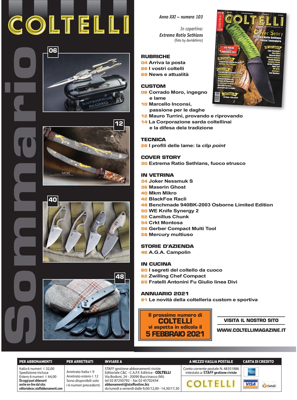 COLTELLI Preview Pages