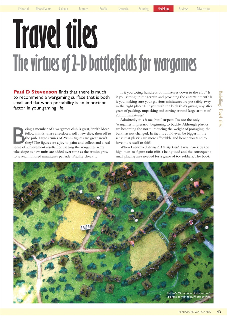 Miniature Wargames Preview Pages