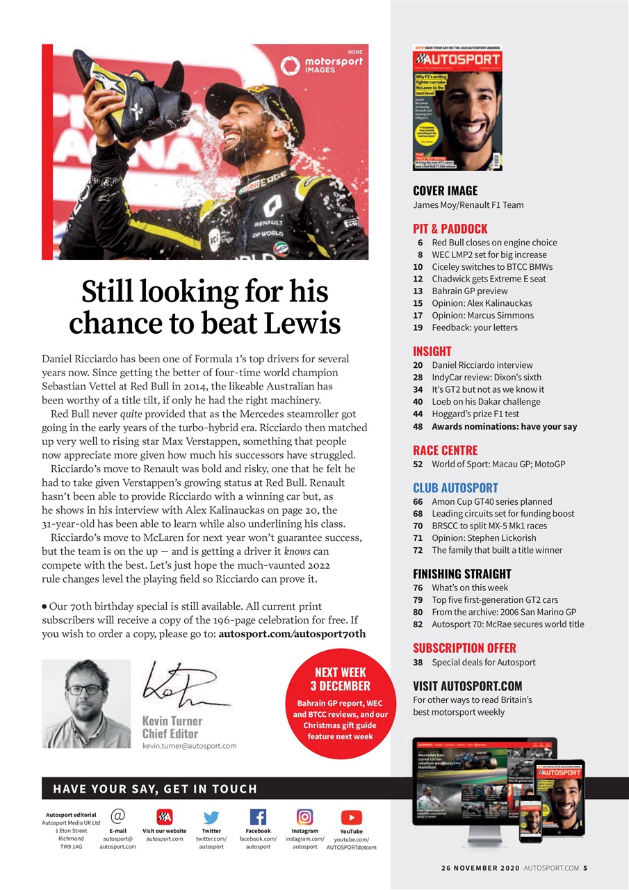 Autosport Preview Pages