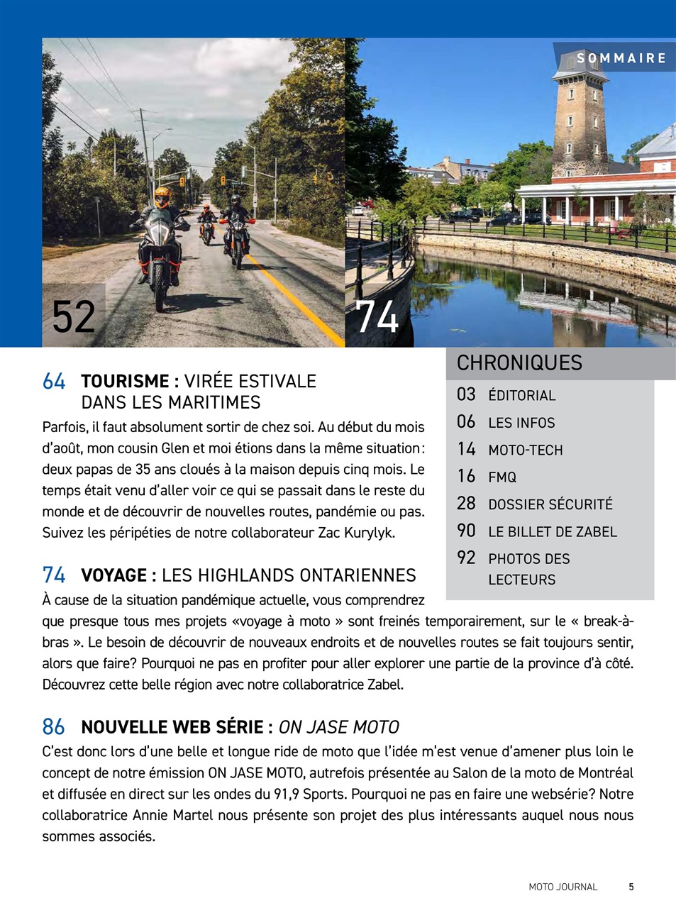 Moto Journal Preview Pages