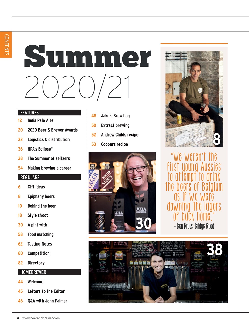 Beer and Brewer Preview Pages