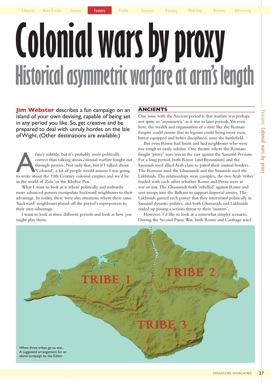 Miniature Wargames Preview Pages
