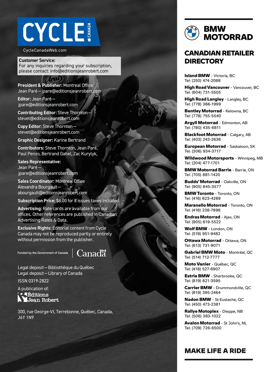 Cycle Canada Preview Pages