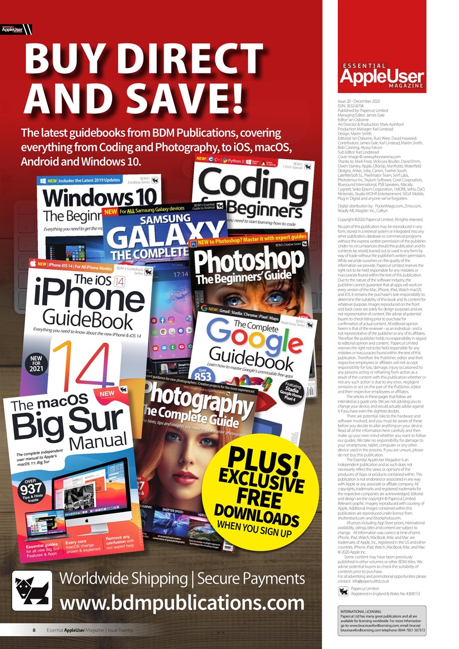 Essential Apple User Preview Pages