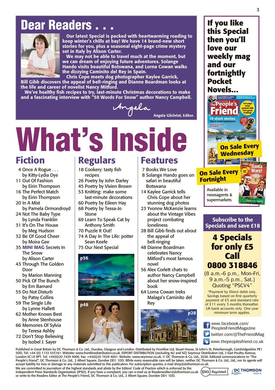 The People’s Friend Special Preview Pages