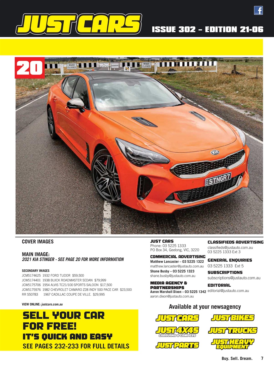 JUST CARS Preview Pages