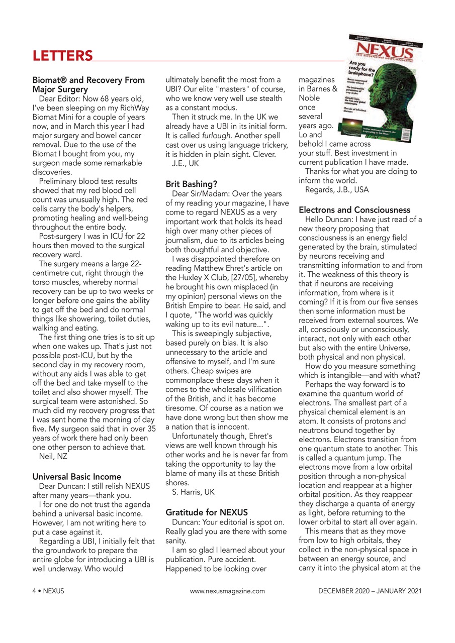 Nexus Magazine Preview Pages