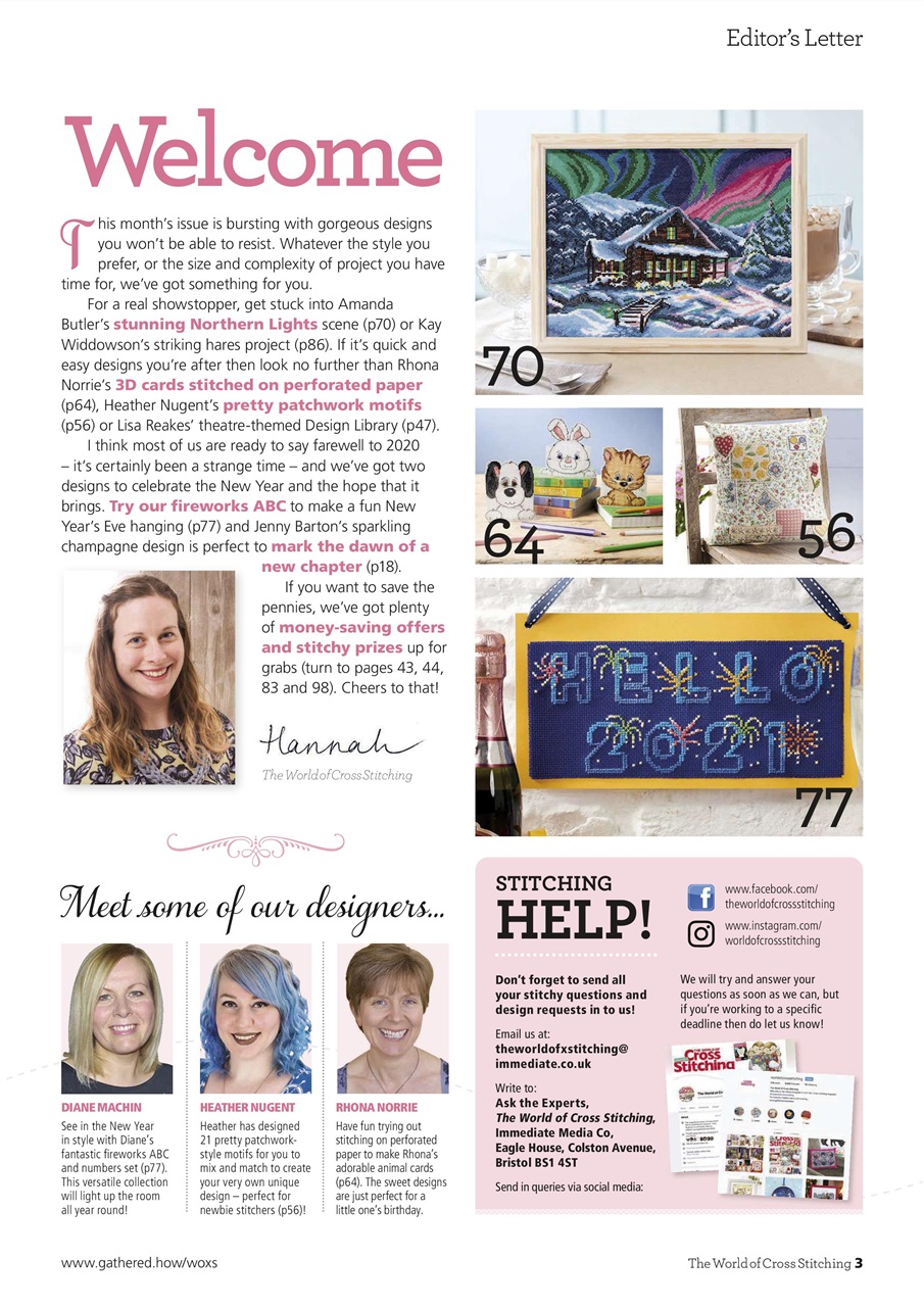 The World of Cross Stitching Preview Pages