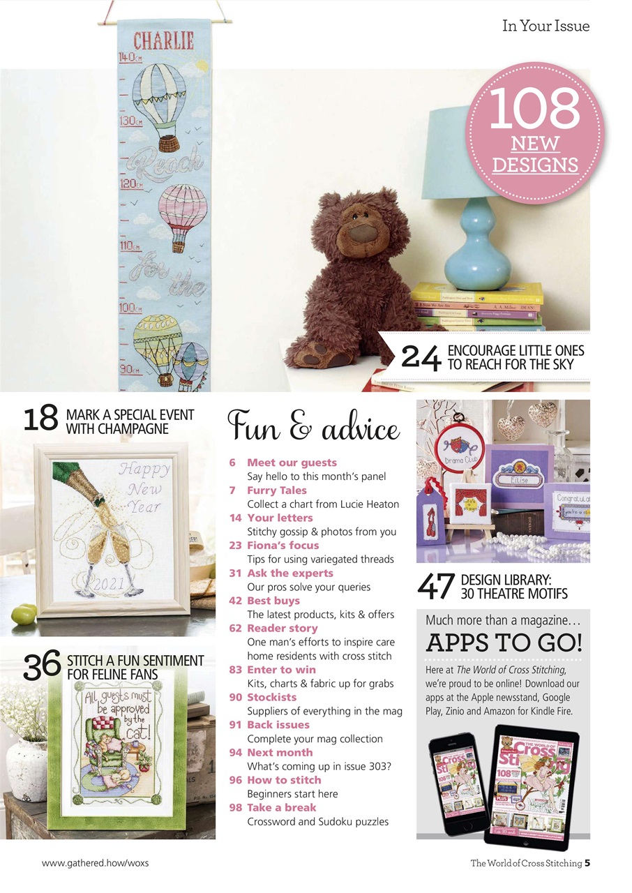 The World of Cross Stitching Preview Pages