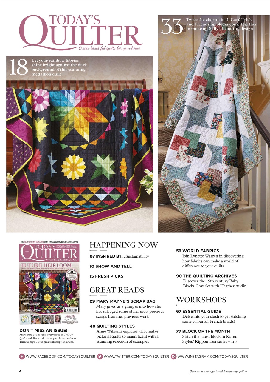 Today’s Quilter Preview Pages