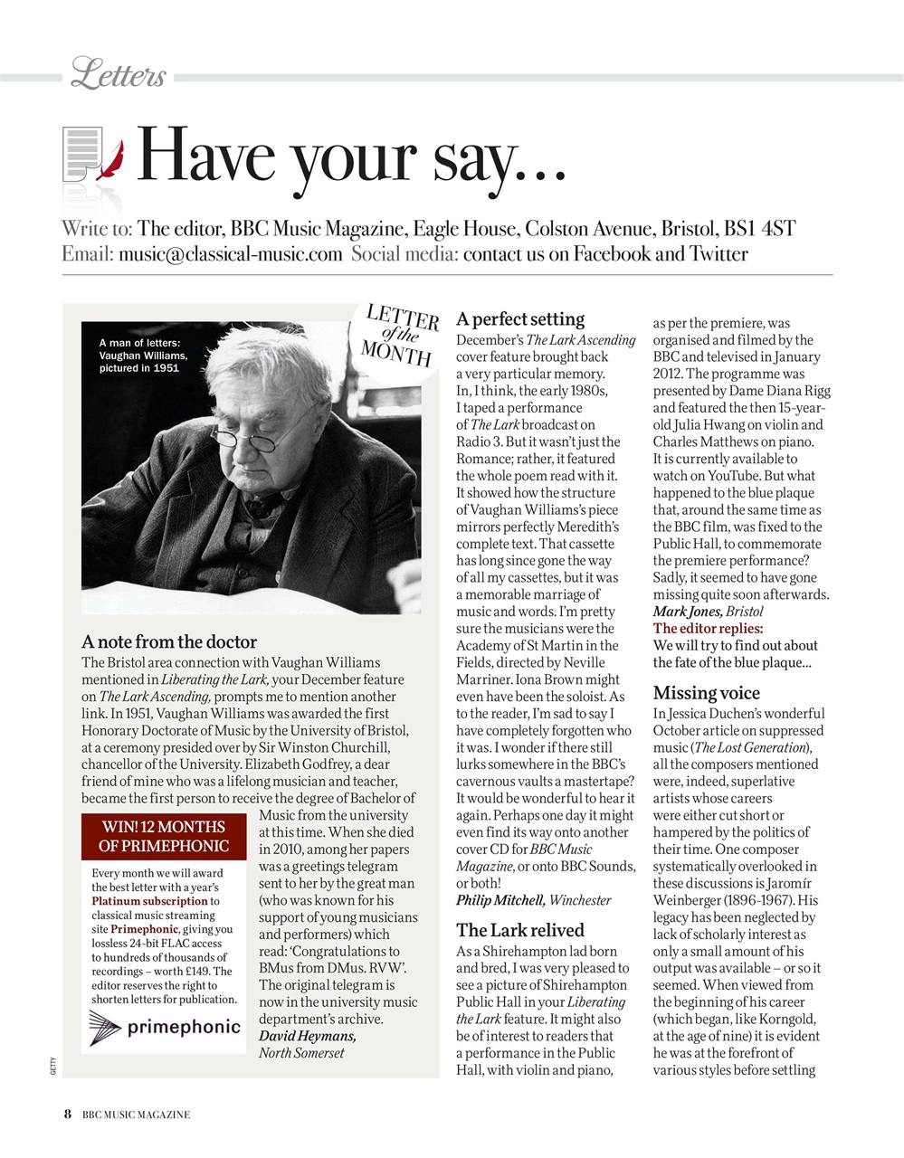 BBC Music Magazine Preview Pages