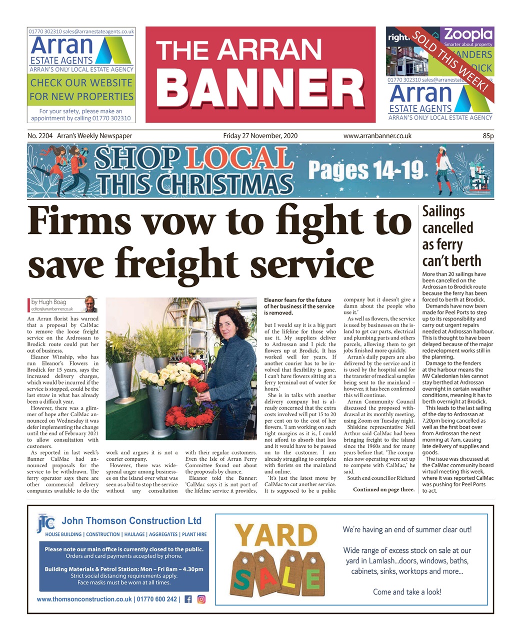 Arran Banner Preview Pages