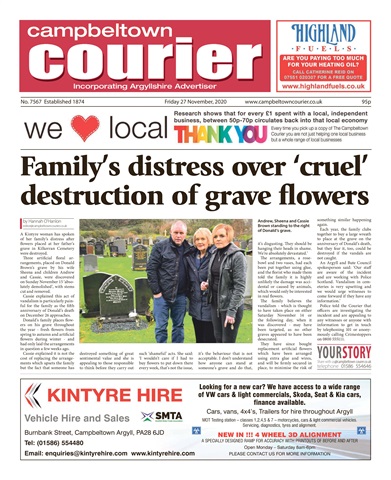 Campbeltown Courier issue 27/11/20