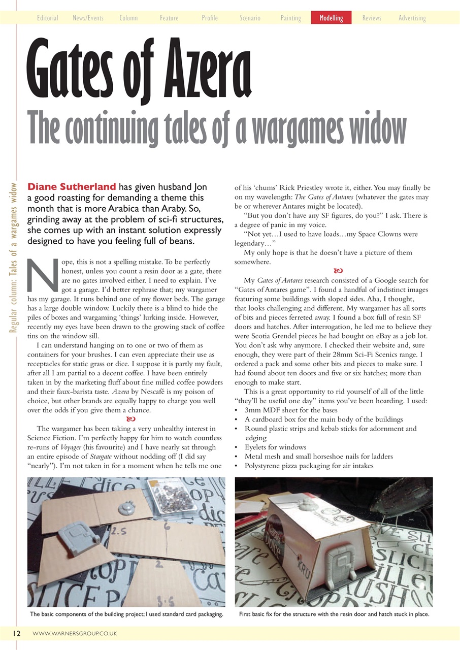 Miniature Wargames Preview Pages
