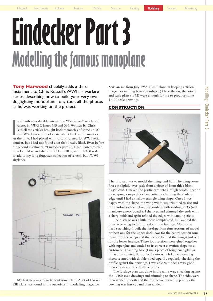 Miniature Wargames Preview Pages