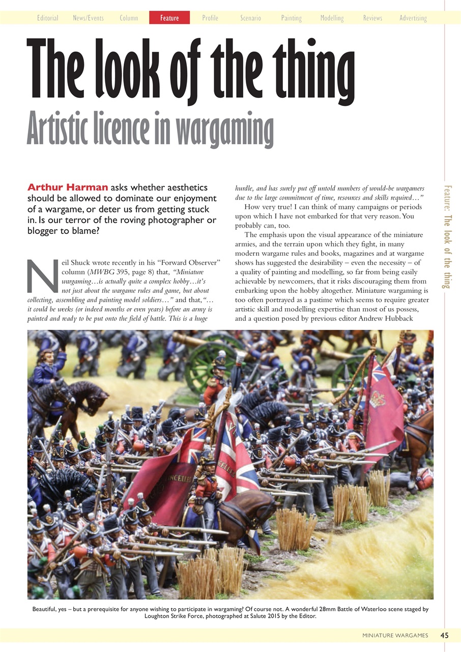Miniature Wargames Preview Pages