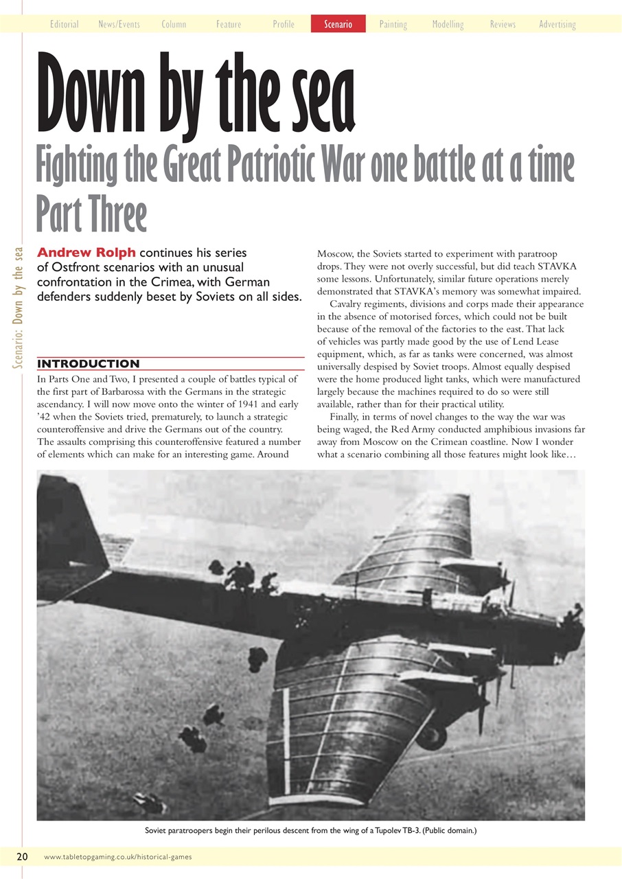 Miniature Wargames Preview Pages