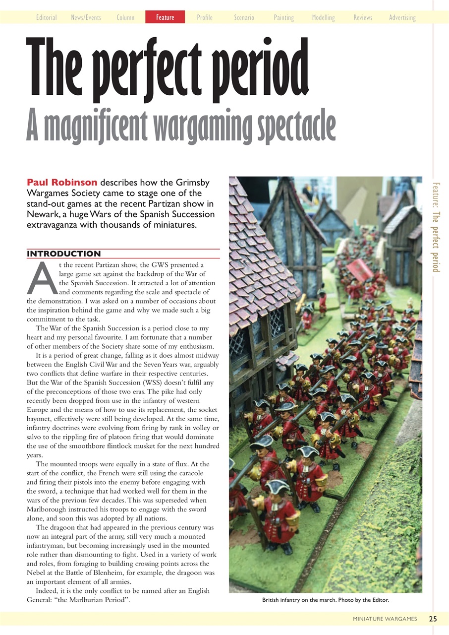 Miniature Wargames Preview Pages