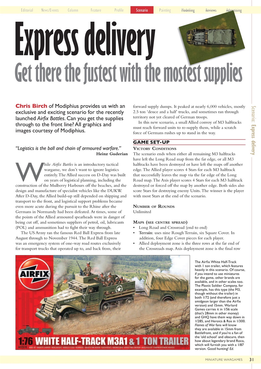 Miniature Wargames Preview Pages