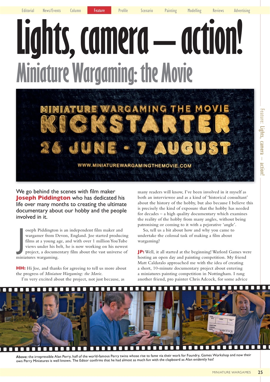 Miniature Wargames Preview Pages