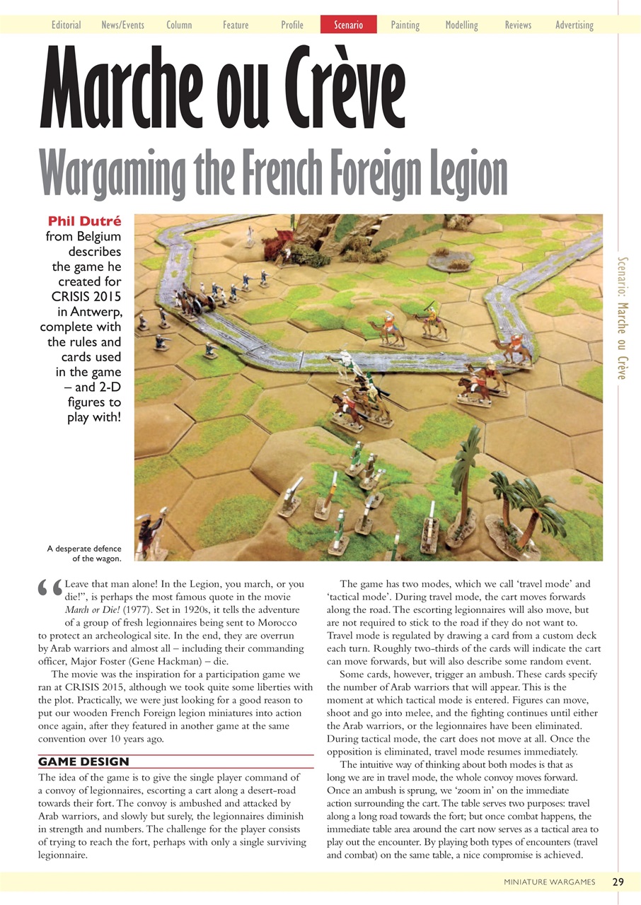 Miniature Wargames Preview Pages
