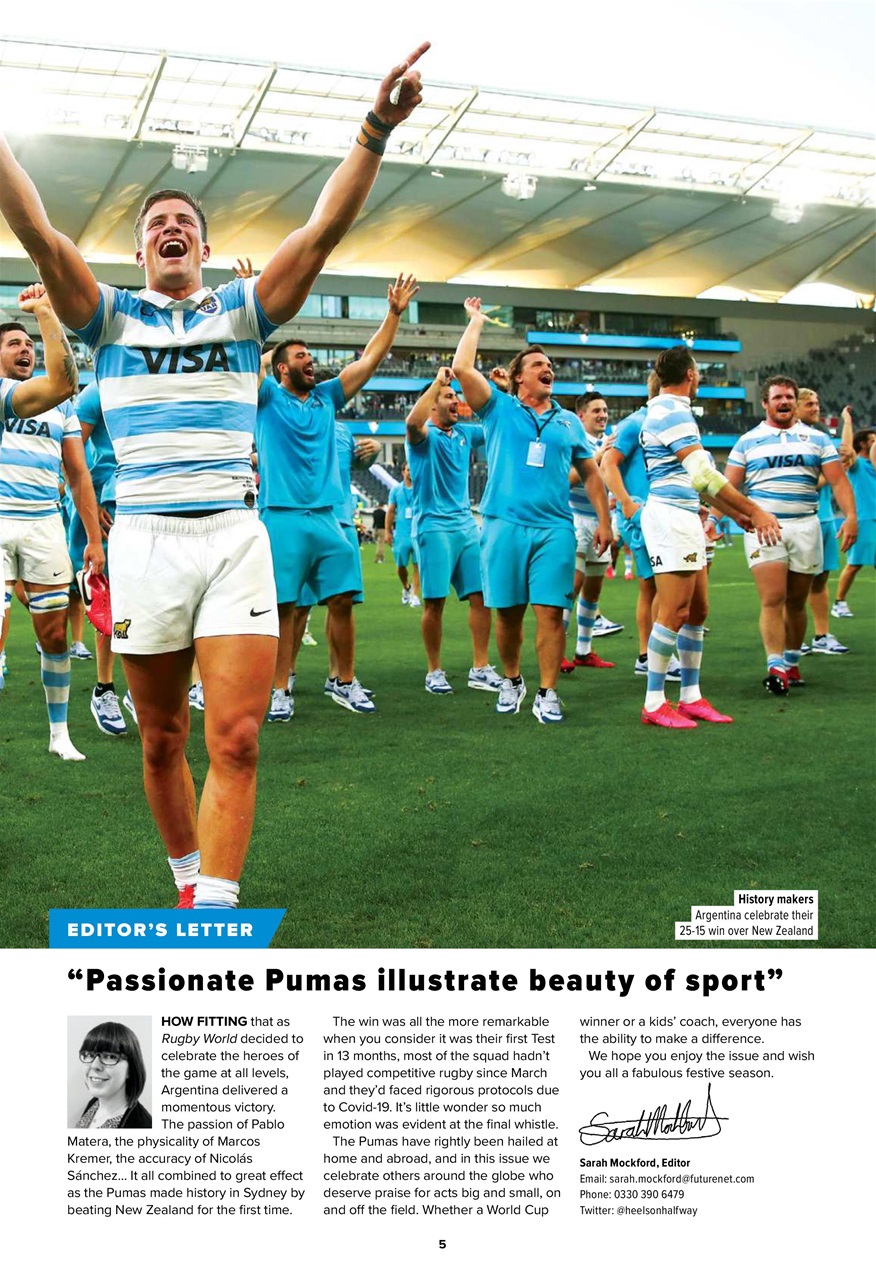 Rugby World Preview Pages