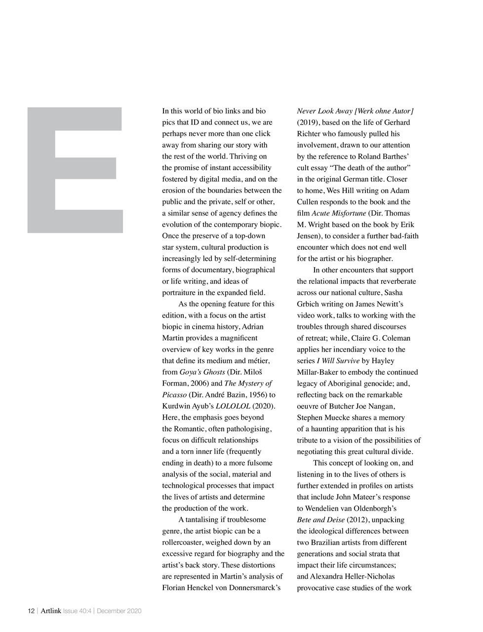 Artlink Magazine Preview Pages