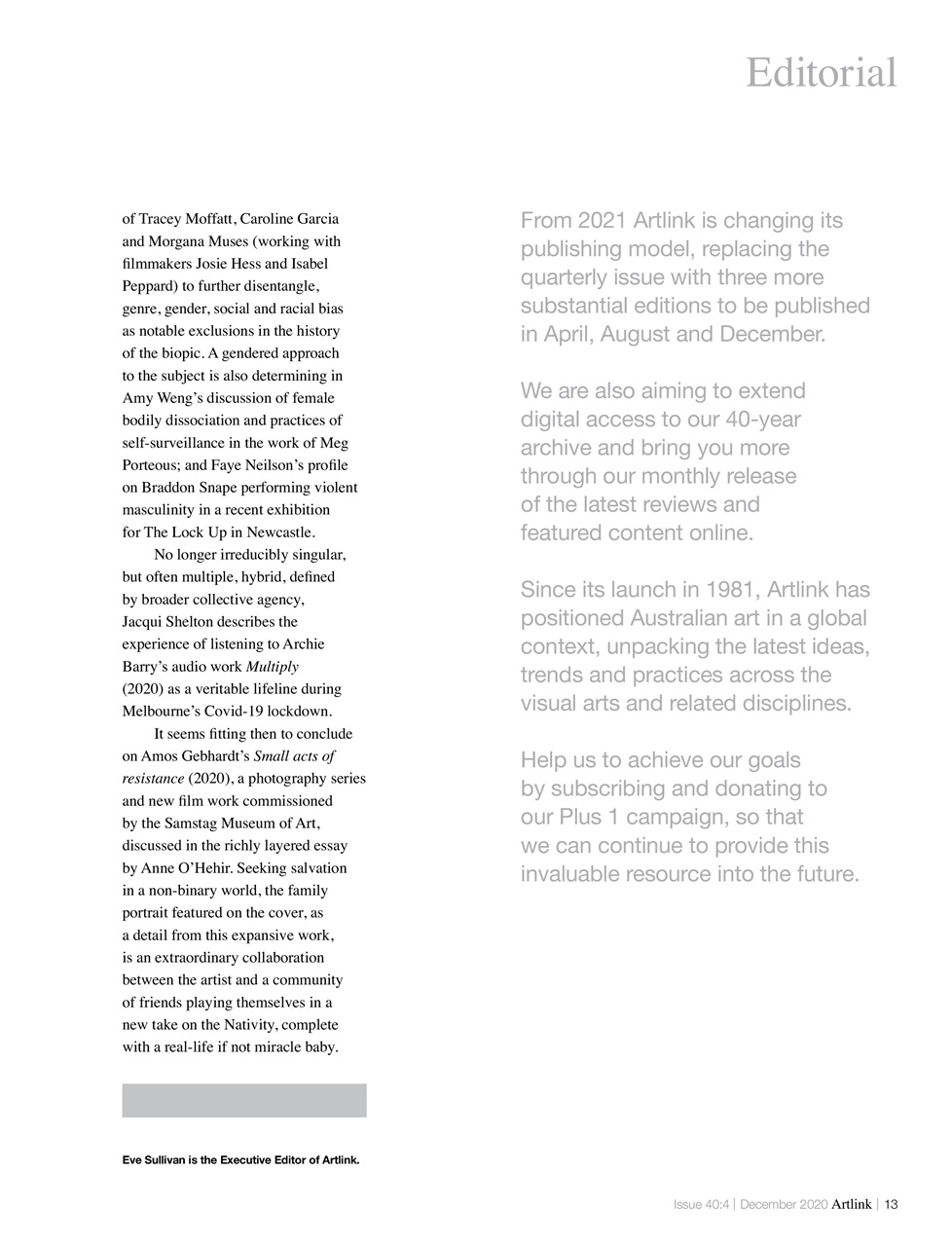 Artlink Magazine Preview Pages