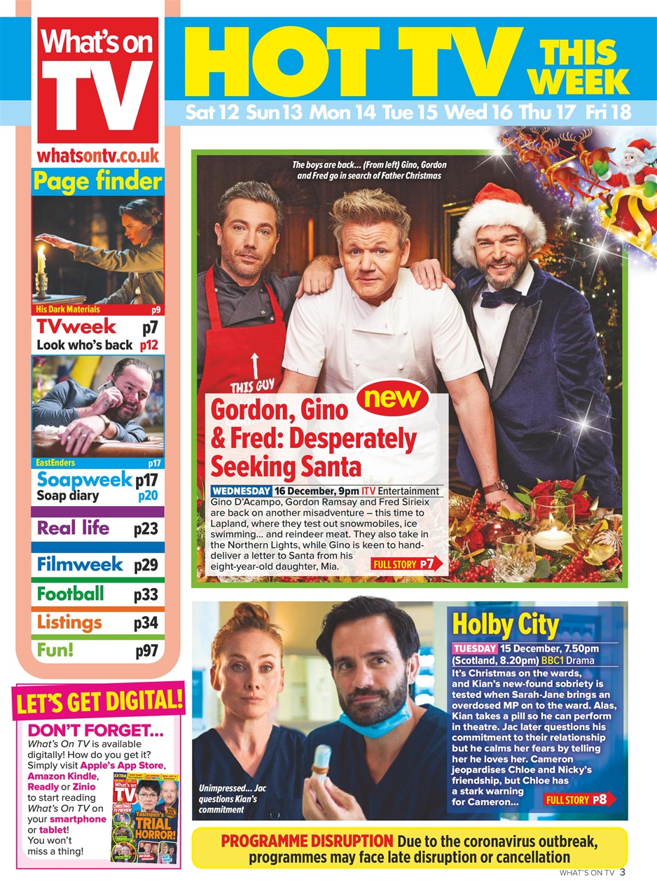 What's on TV Preview Pages