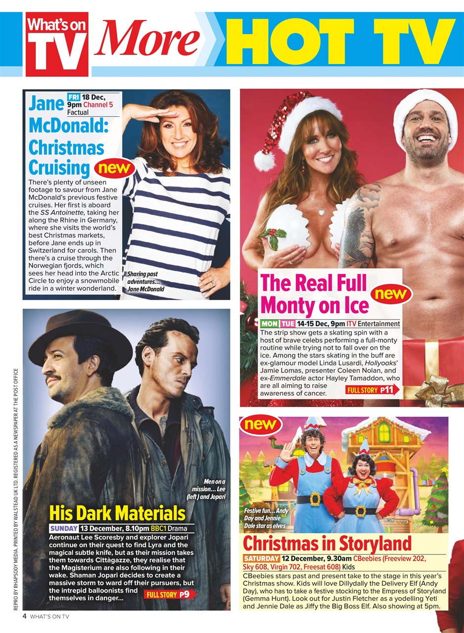 What's on TV Preview Pages