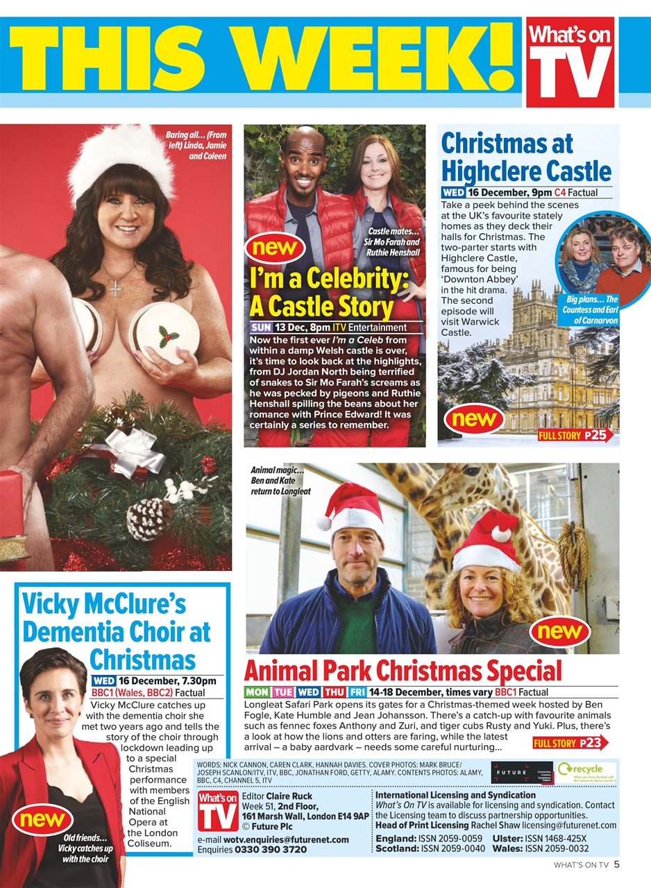 What's on TV Preview Pages