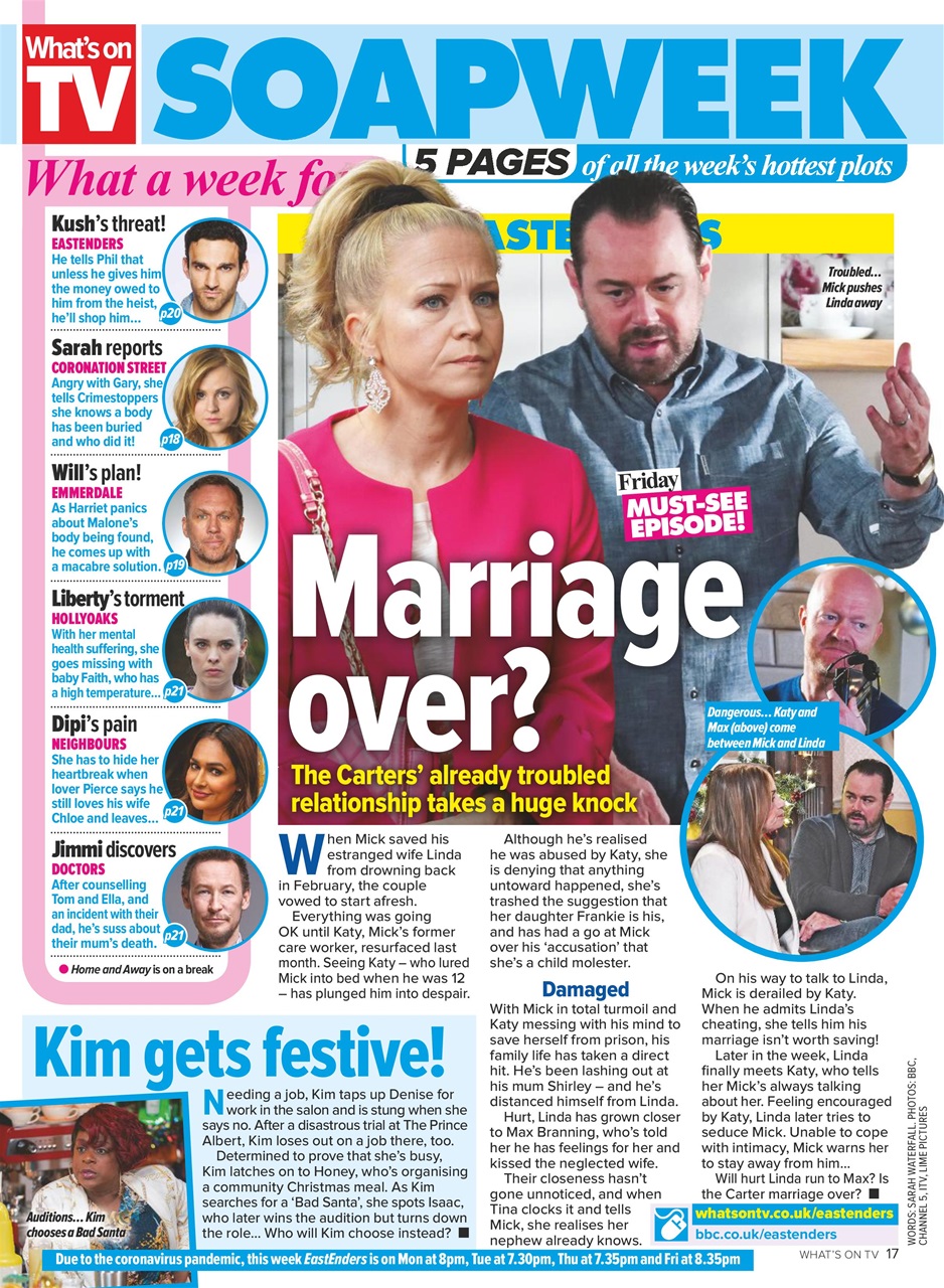 What's on TV Preview Pages
