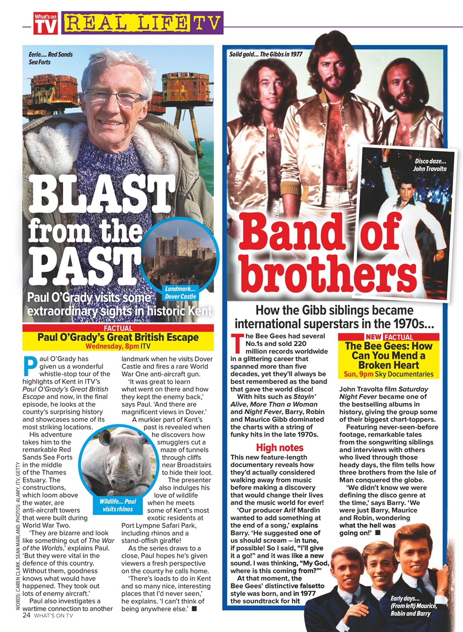 What's on TV Preview Pages