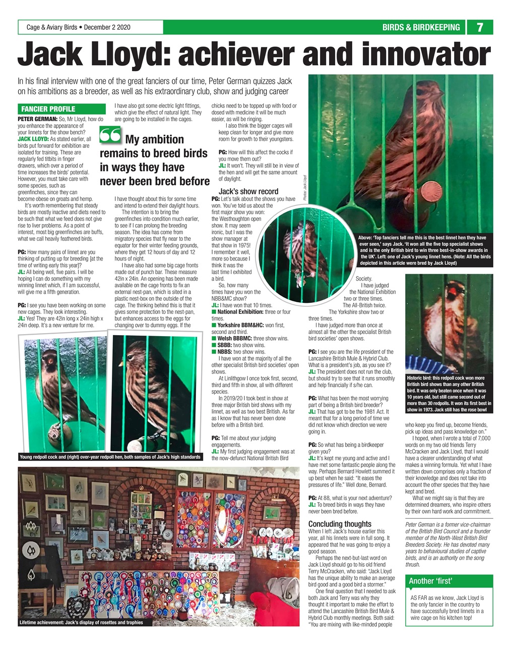 Cage & Aviary Birds Preview Pages