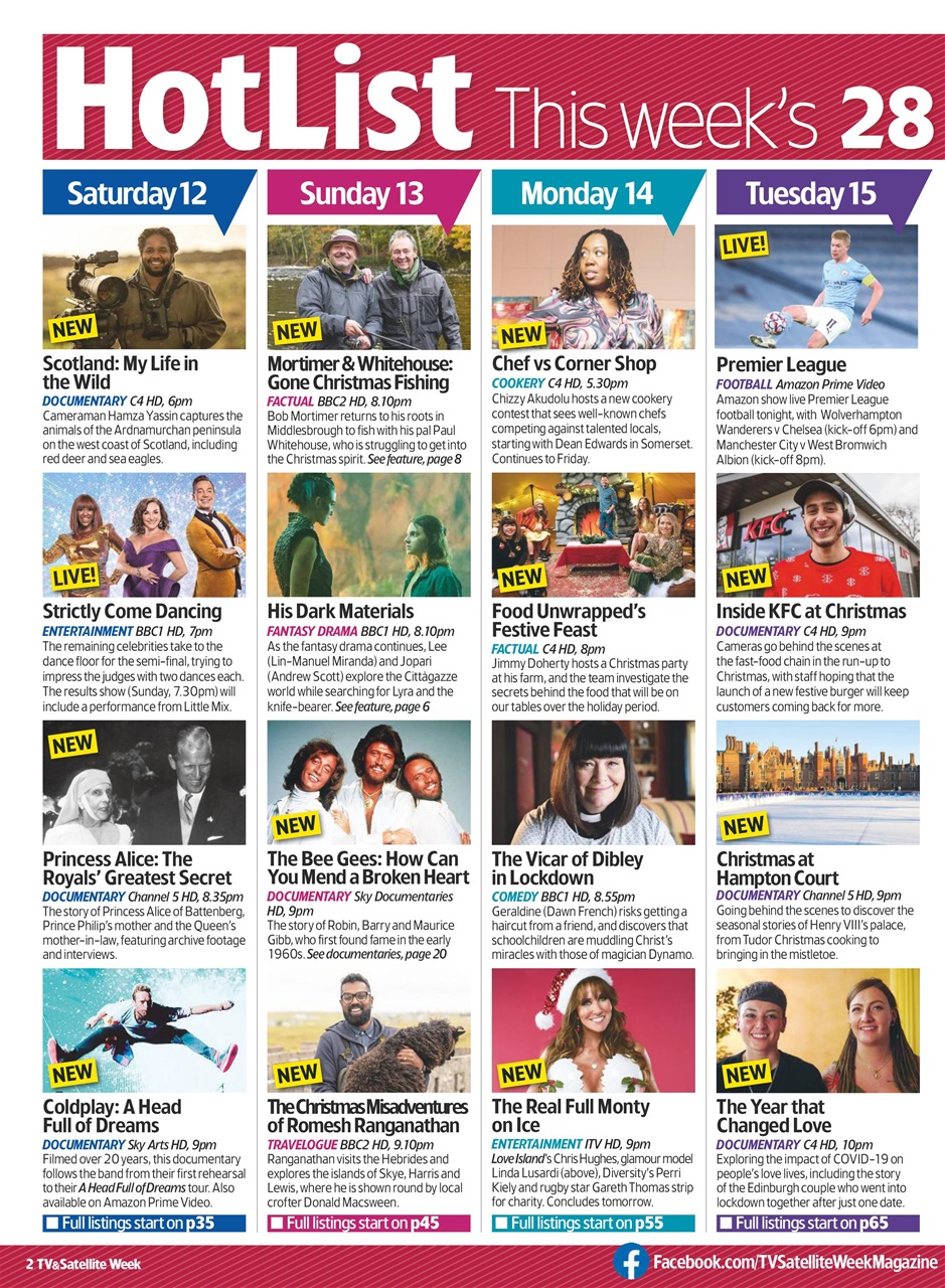 TV & Satellite Week Preview Pages