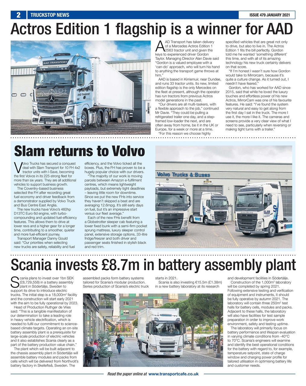 Truckstop News Preview Pages