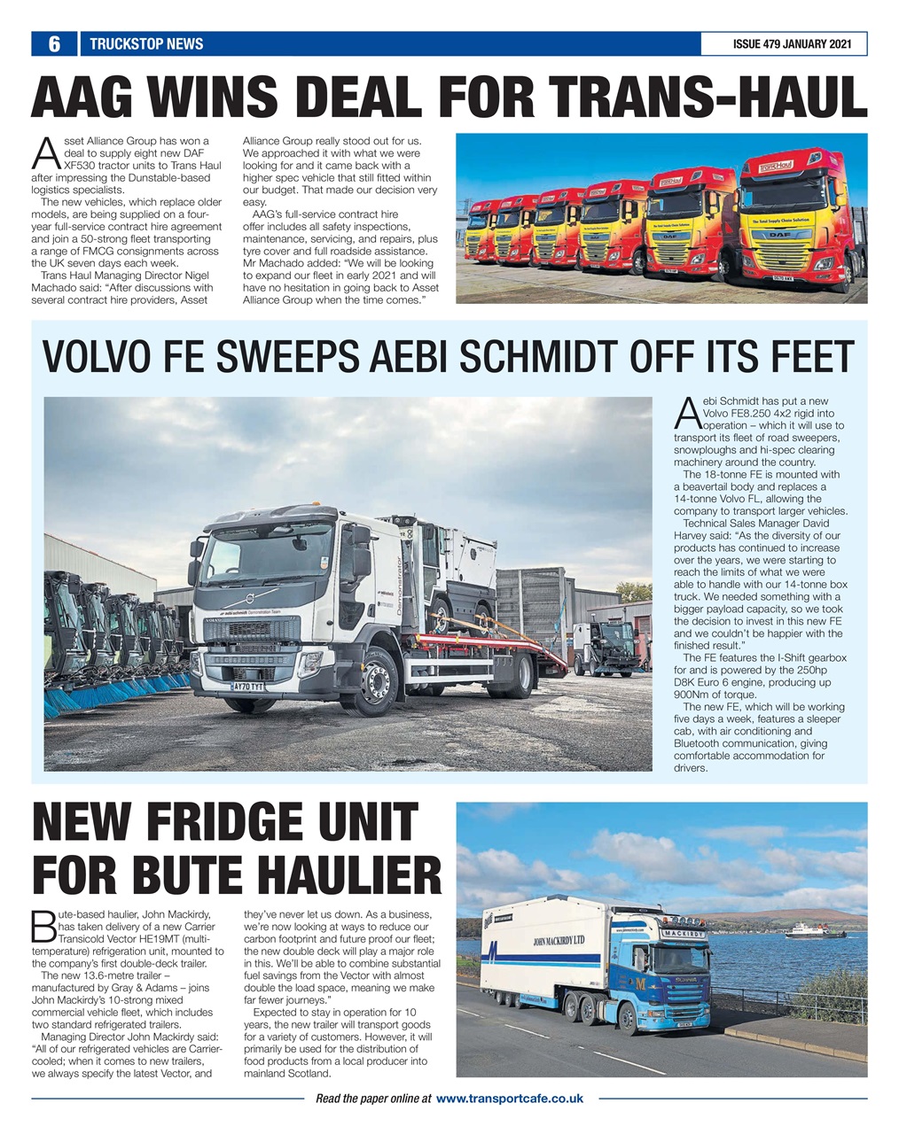 Truckstop News Preview Pages