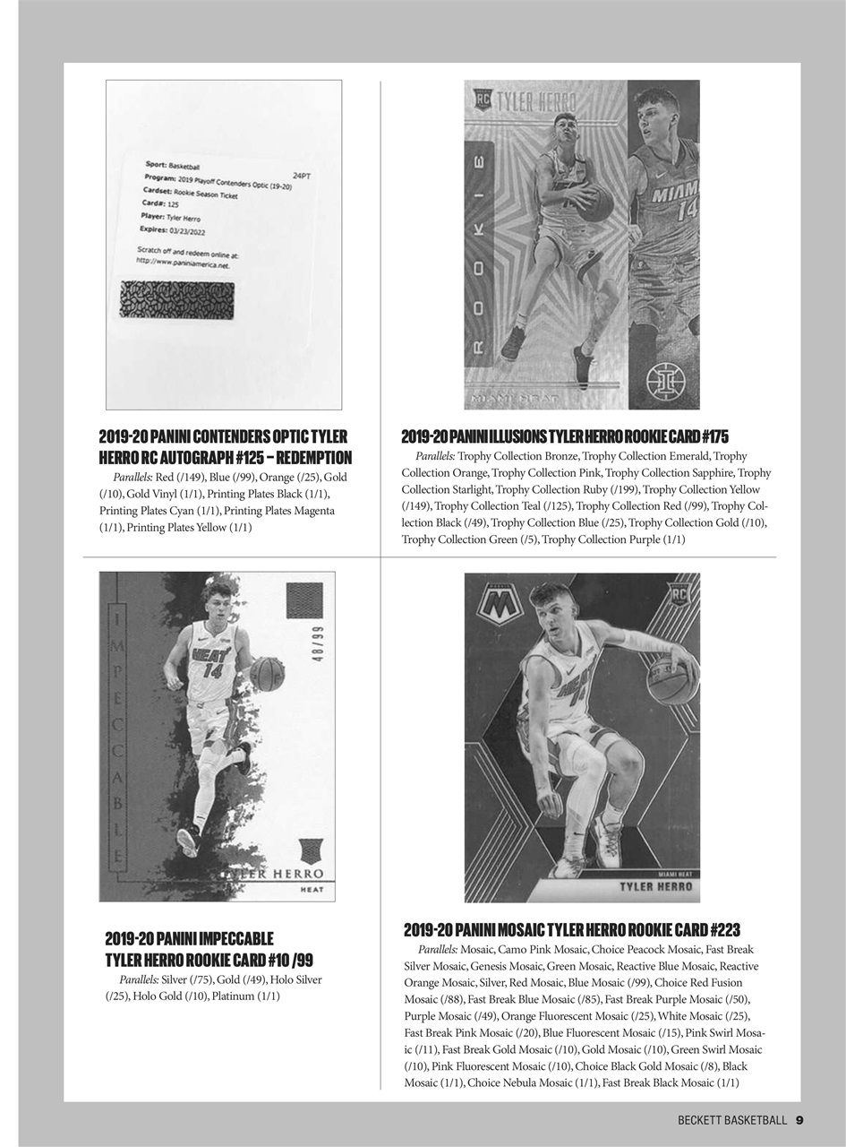 Beckett Basketball Magazine Preview Pages