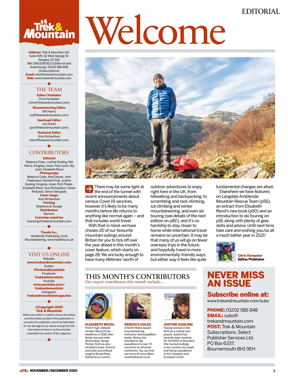 Trek & Mountain Magazine Preview Pages