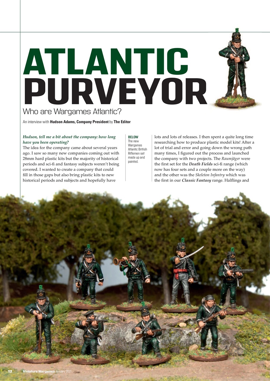 Miniature Wargames Preview Pages