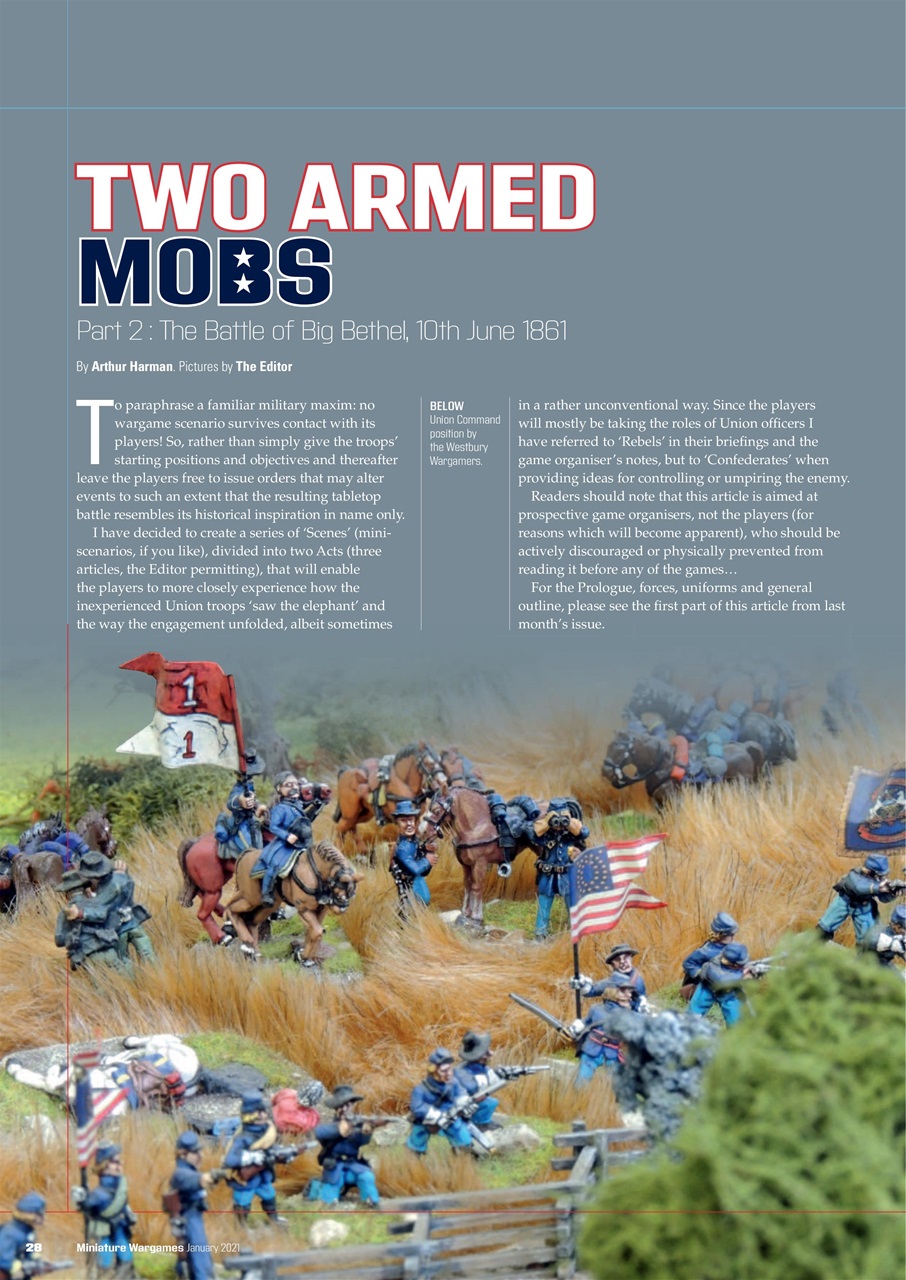 Miniature Wargames Preview Pages