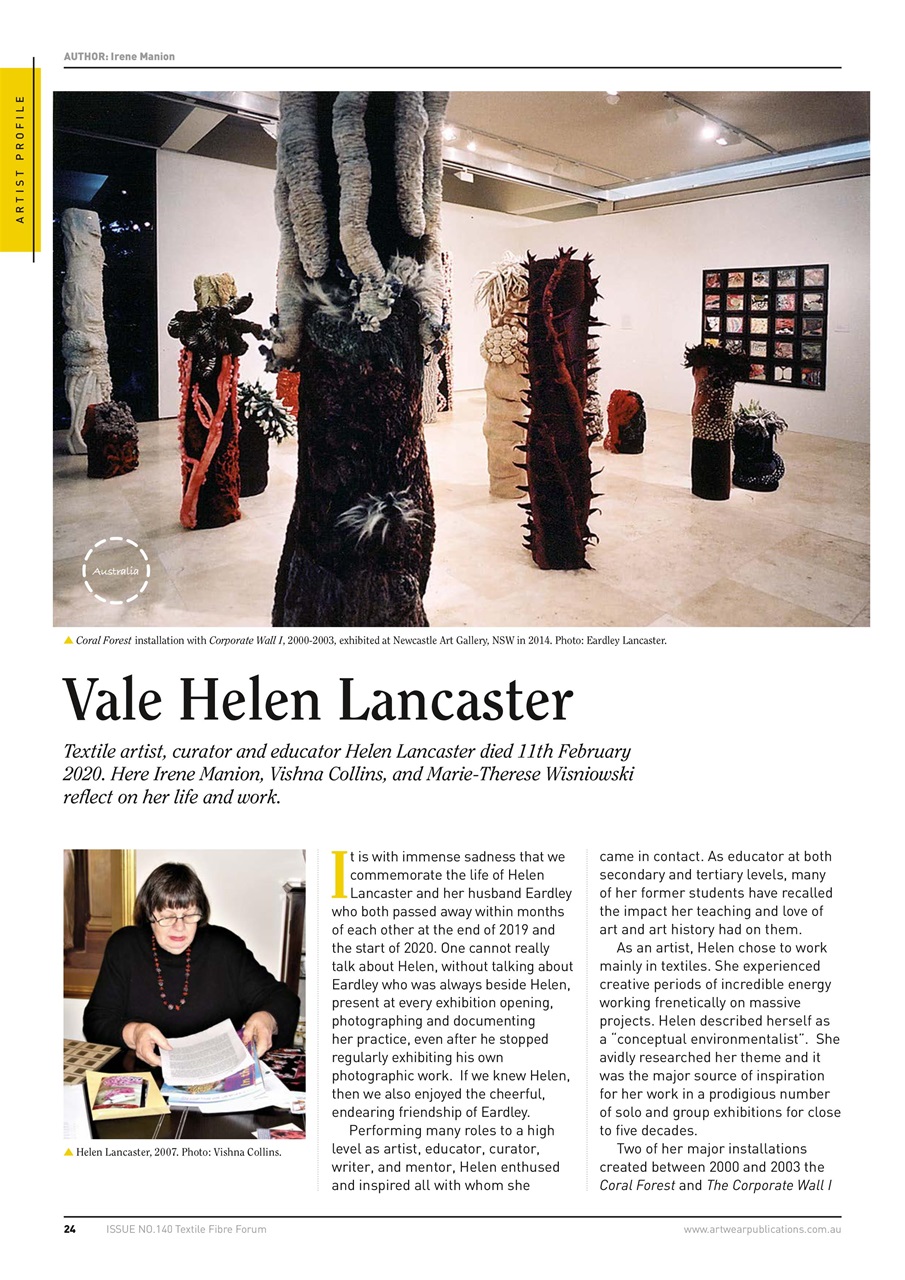 Textile Fibre Forum Preview Pages