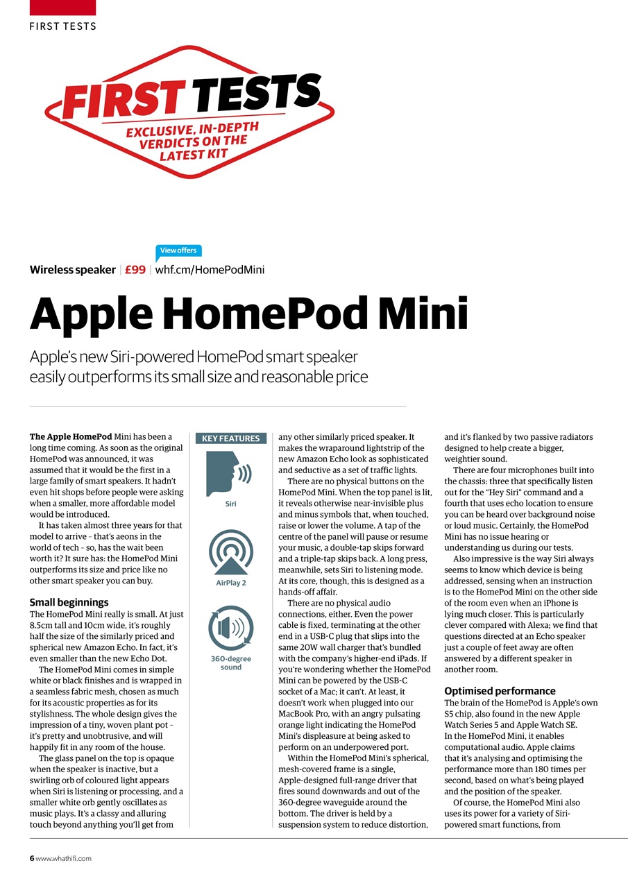 What HiFi Preview Pages
