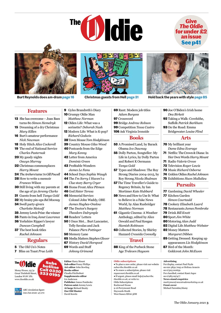 The Oldie Preview Pages