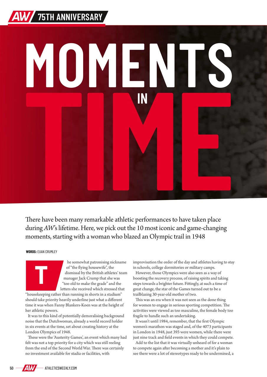 AW – Athletics Weekly Magazine Preview Pages