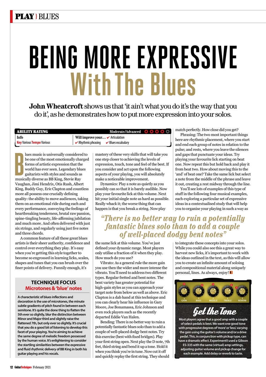 Guitar Techniques Preview Pages