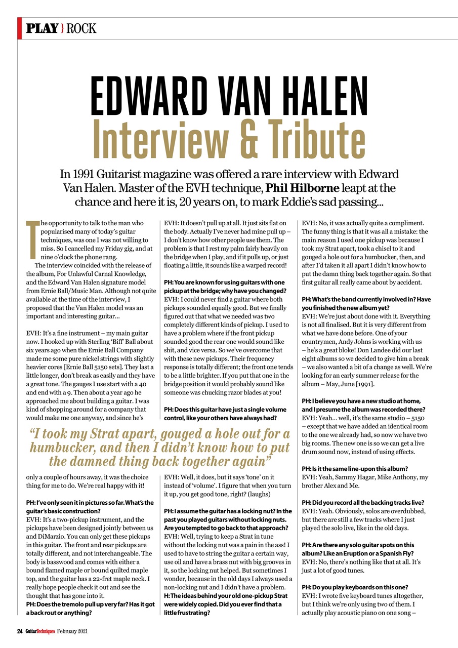 Guitar Techniques Preview Pages