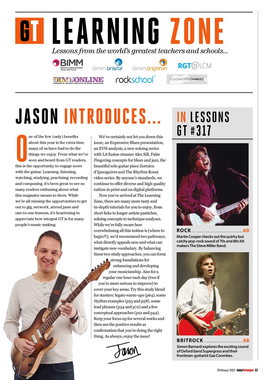 Guitar Techniques Preview Pages